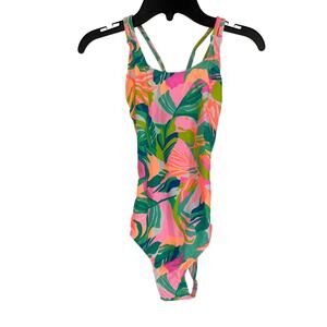 Kanu Surf Girls 12 Reese Beach Sport Crisscross One Piece Swimsuit Resort K28-14